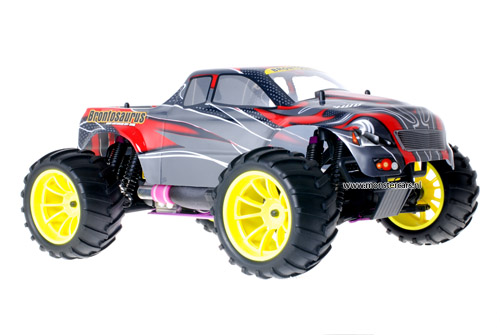 Himoto 1:10 Nitro Truck Red Carbon